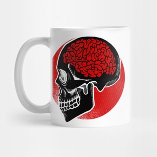 skull Red brain Mug